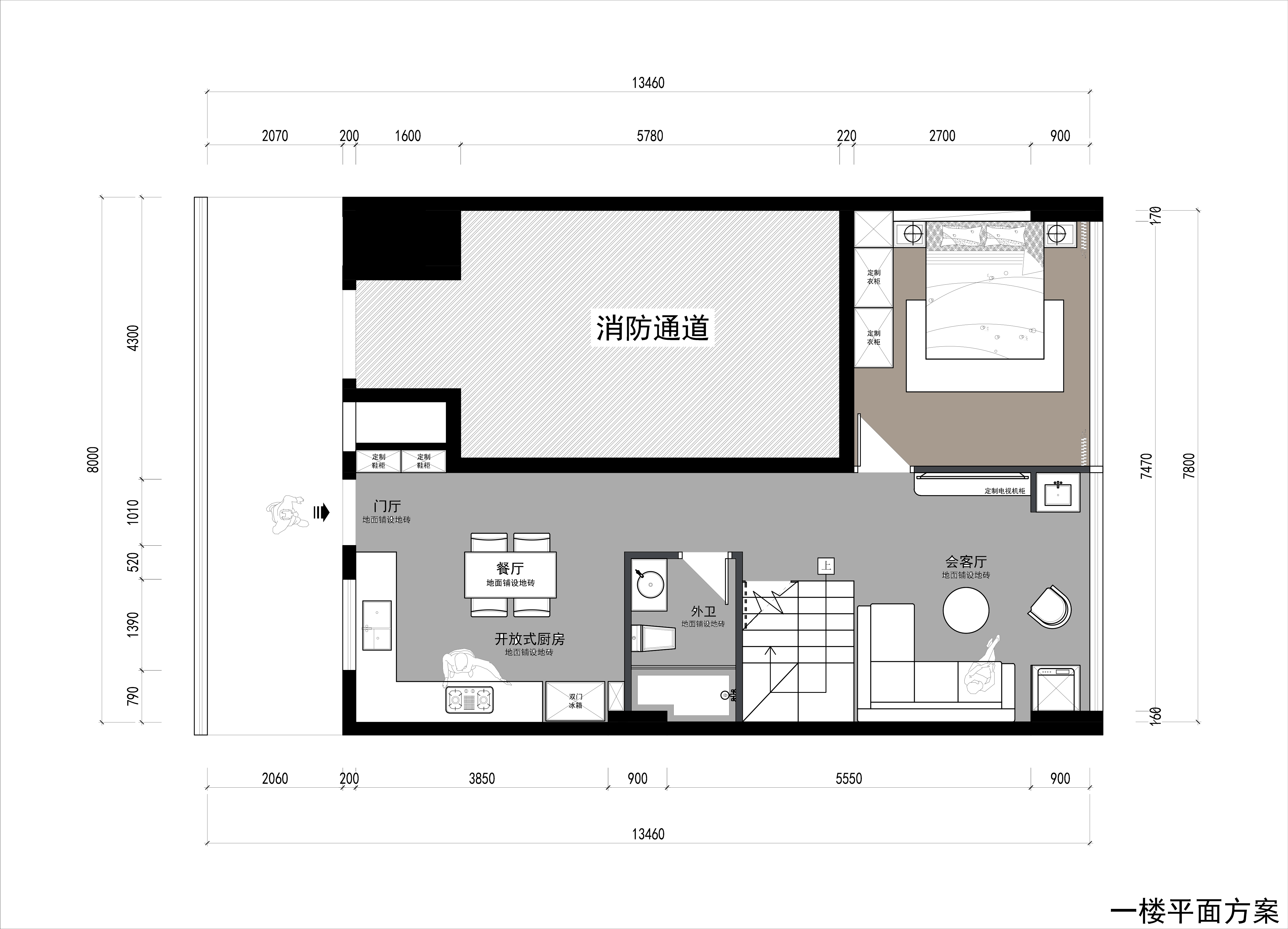 方案一：一樓平面方案