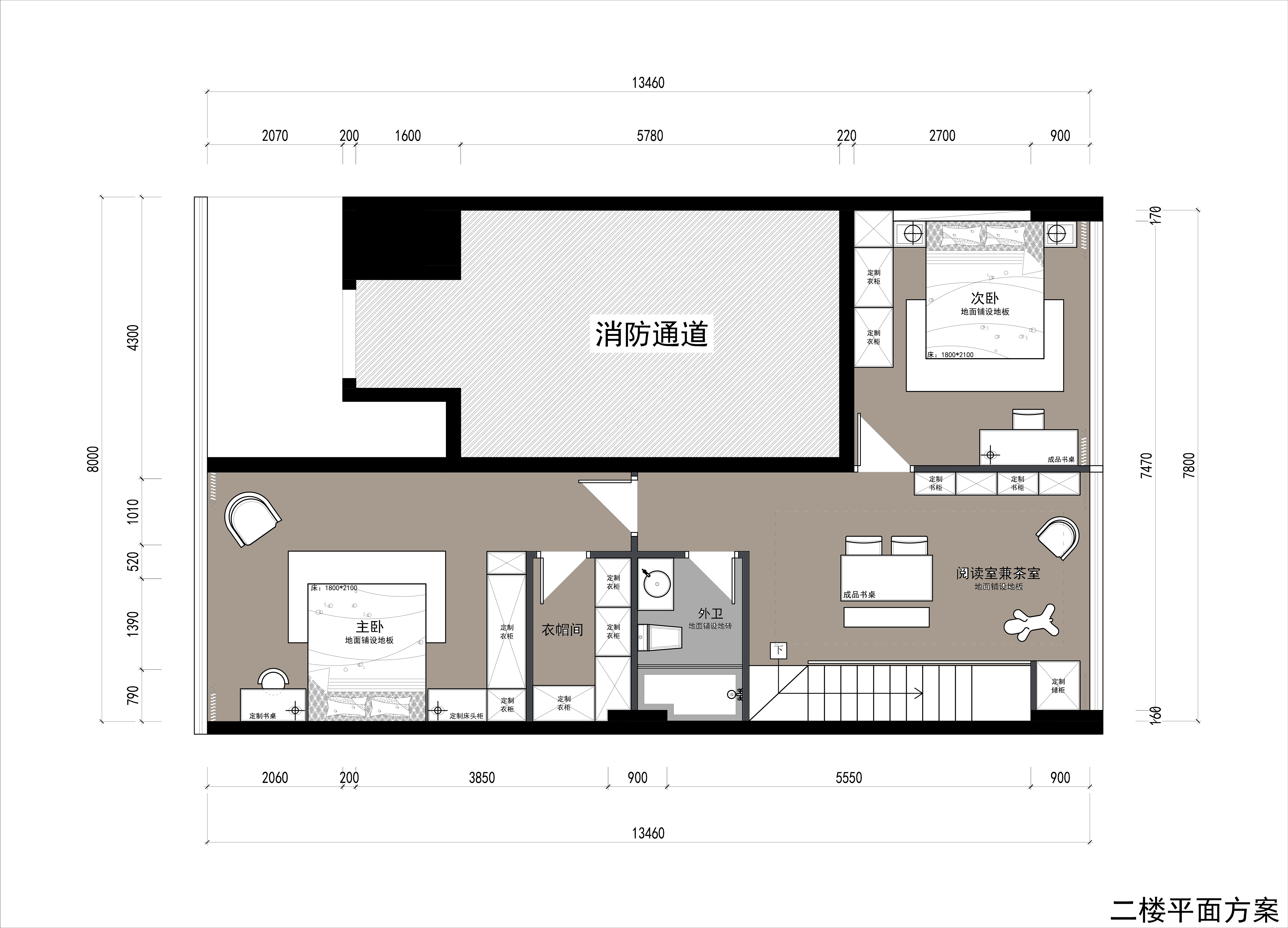 方案二：二樓平面方案