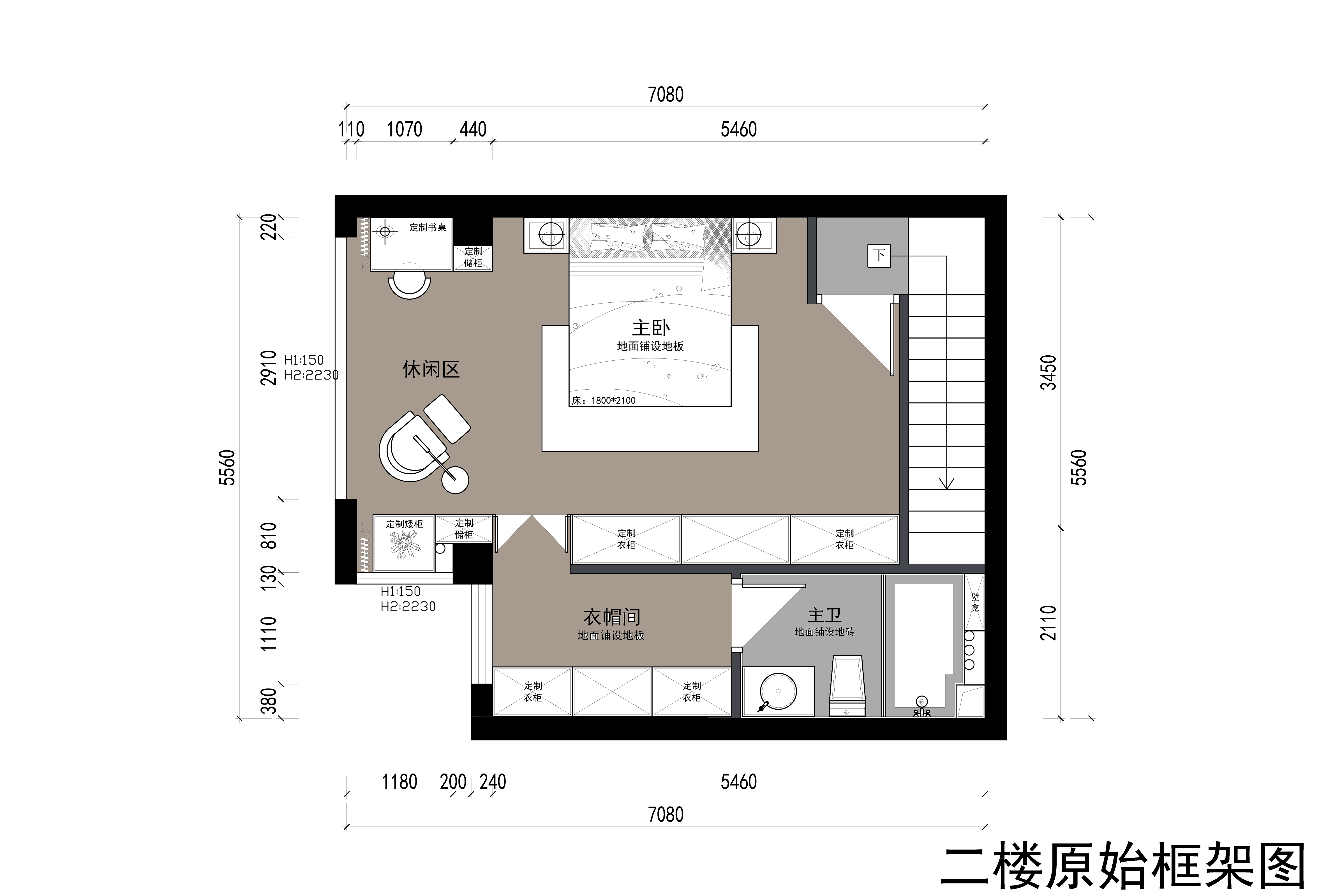 方案二：二樓平面布置圖